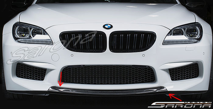 Custom BMW 6 Series  Coupe, Convertible & Sedan Front Add-on Lip (2012 - 2019) - $590.00 (Part #BM-060-FA)